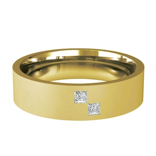 Patterned Designer Yellow Gold Wedding Ring - Querido